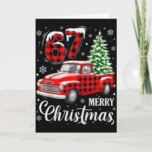 Tarjeta 67 Meme Seis Siete Chistoso Navidad Meme Jerga Muj
