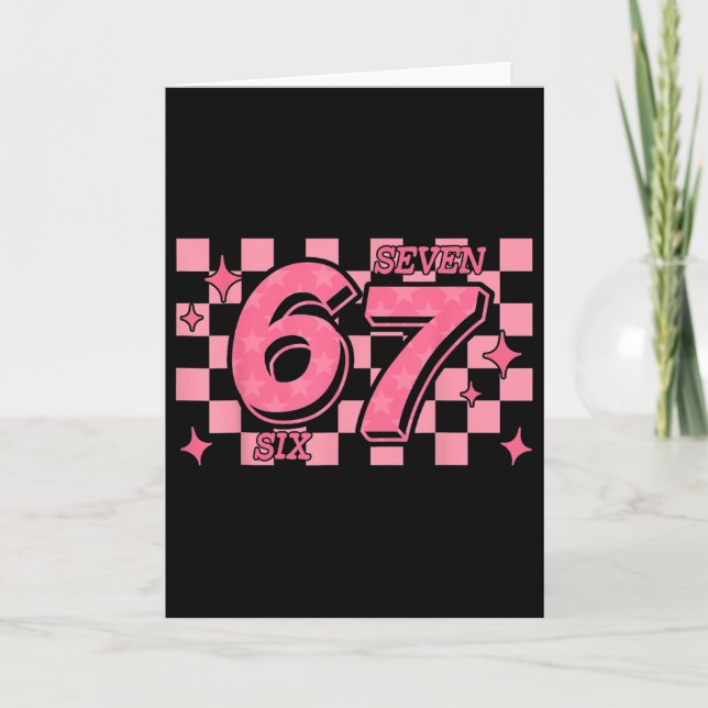 Tarjeta 67 Meme Seis Siete Cuadros  (Anverso)