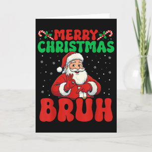 Tarjeta 67 Meme Seis Siete Divertida Feliz Navidad Bruh Sa