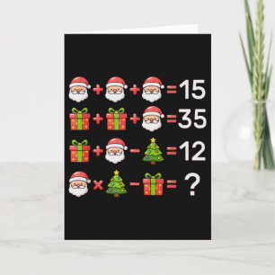 Tarjeta 67 Meme Seis Siete Ecuación Matemática De Navidad 