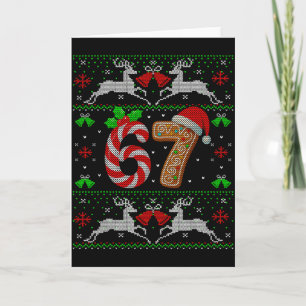 Tarjeta 67 Meme Seis Siete Funny Regalo Feo De Navidad Sud