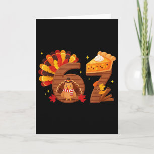 Tarjeta 67 Meme Seis Siete Payaso Pastel de Calabaza Pavo 