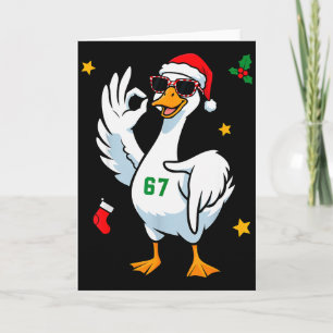 Tarjeta 67 Meme Silly Goose 6 7 Divertido Seis Siete Navid