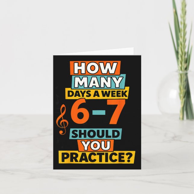 Tarjeta 67 Music Teacher Meme Funny Musician Slang For Tea (Anverso)