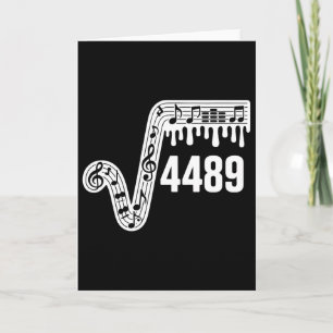 Tarjeta 67 Música Goteo Meme Raíz Cuadrada 4489 jerga Dive