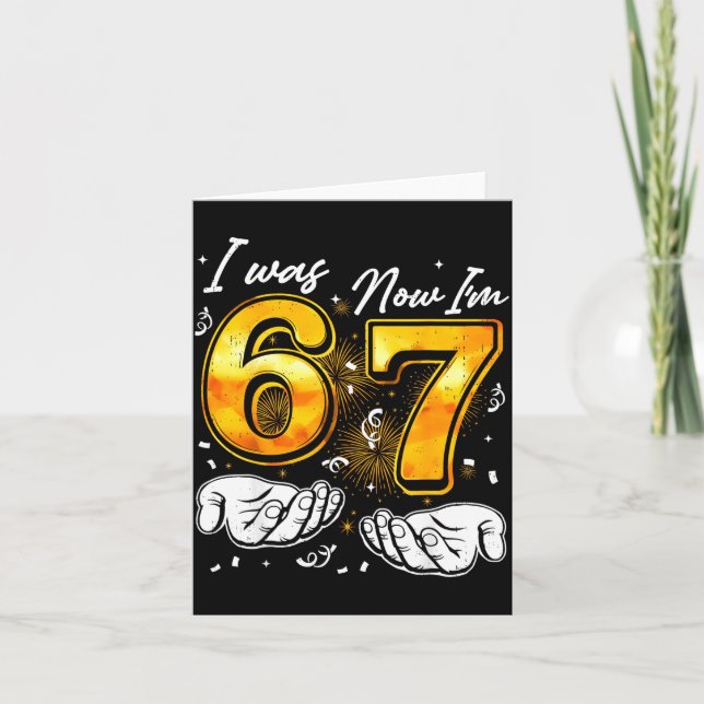 Tarjeta 67 New Years Eve Party Pajama Shirt 6 7 Meme 67 20 (Anverso)