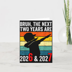 Tarjeta 67 Nye 2026 Dabbing Boys Divertido Fin de Año Seis