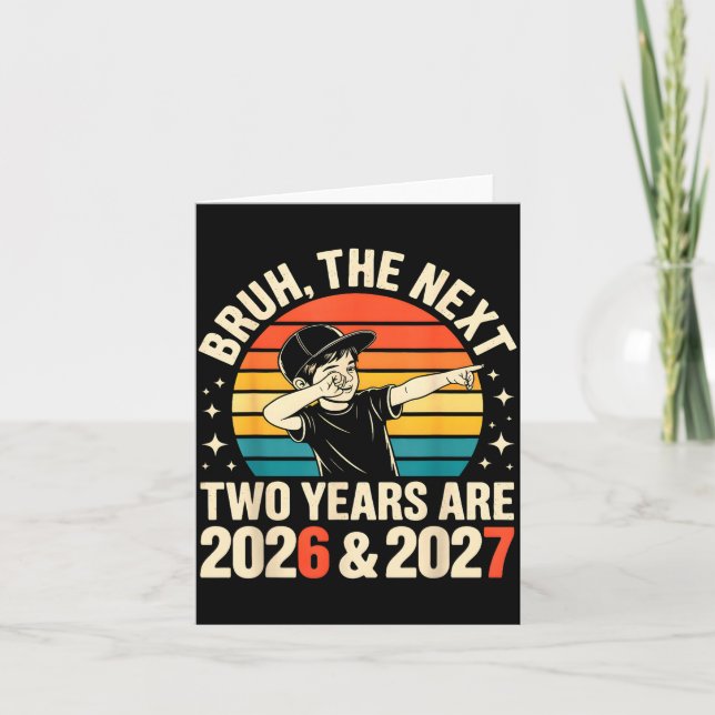 Tarjeta 67 Nye 2026 Funny Boys Kids New Years Eve Party 6  (Anverso)