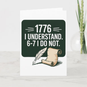 Tarjeta 67 Profesor de Estudios Sociales 1776 Entiendo 6 7