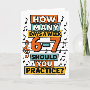 Tarjeta 67 Profesor de Música Meme Divertido Modismo de Mú