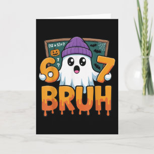 Tarjeta 67 Profesor Fantasma Seis Siete Meme Ecuación Mate
