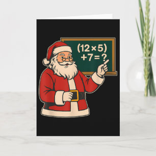 Tarjeta 67 Profesor Navidad Santa Seis Siete Meme Brainrot