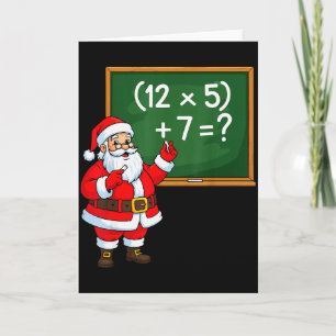 Tarjeta 67 Profesor Navidad Santa Seis Siete Meme Brainrot