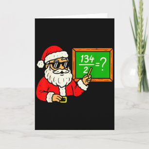 Tarjeta 67 Profesor Navidad Santa Seis Siete Meme Cerebro