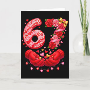 Tarjeta 67 San Valentín 6 7 Meme Pijama Fiesta Gen Alpha S