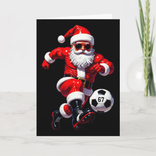 Tarjeta 67 Santa del Fútbol Seis Siete Meme Navidad Deport
