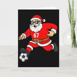 Tarjeta 67 Santa del Fútbol Seis Siete Meme Navidad Deport