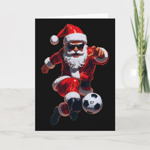 Tarjeta 67 Santa del Fútbol Seis Siete Meme Navidad Deport