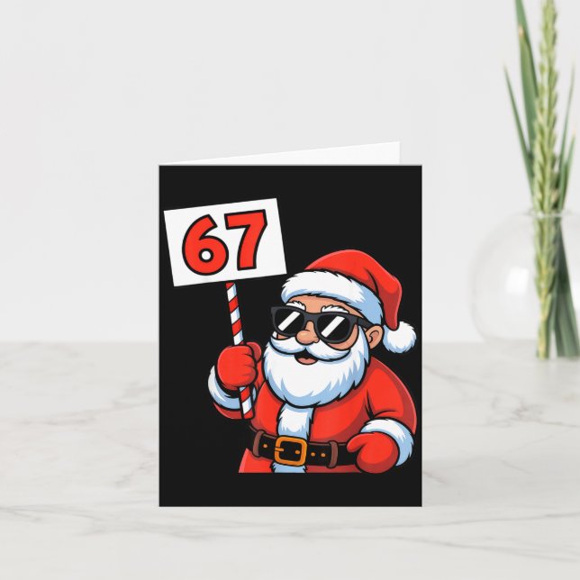 Tarjeta 67 Santa Six Seven Christmas  (Anverso)