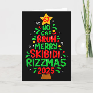 Tarjeta 67 Sin Tapa Hermano Skibidi Rizzmas Gen Alpha Niño