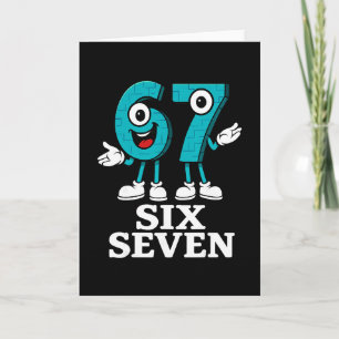 Tarjeta 67 Six Seven 6-7 - Divertido Italian Brainrot Kids