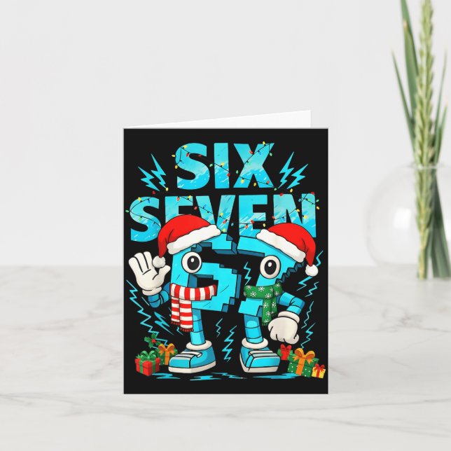 Tarjeta 67 Six Seven 6-7 - Funny Italian Brainrot Kids Gam (Anverso)