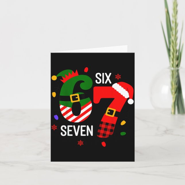 Tarjeta 67 Six Seven Christmas  (Anverso)
