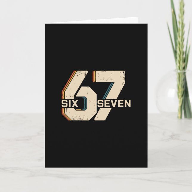 Tarjeta 67 Six Seven Meme 1  (Anverso)