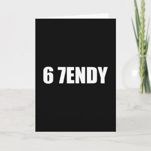 Tarjeta 67 Six Seven Sendy 6 7endy Vamos a Enviar 67 Meme