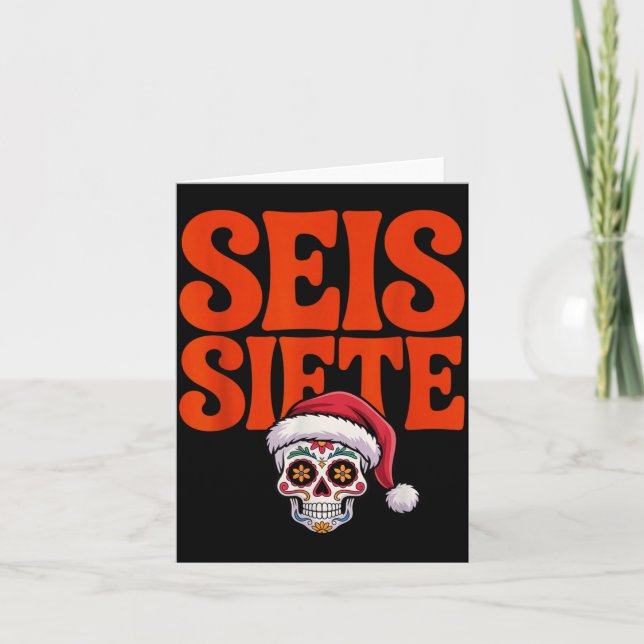 Tarjeta 67 Six Seven Spanieacher Bilingual Seis Siete Chri (Anverso)