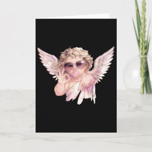 Tarjeta 67 Tendencia Cupido Chicle Rosa Estilo San Valentí
