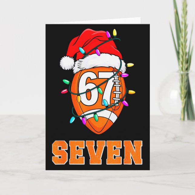 Tarjeta 67endy Xmas Football – Six &amp; Seven Matching Co (Anverso)