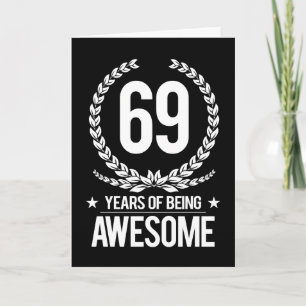 Tarjeta 69º Cumpleaños (69 Años De Ser Increíble)