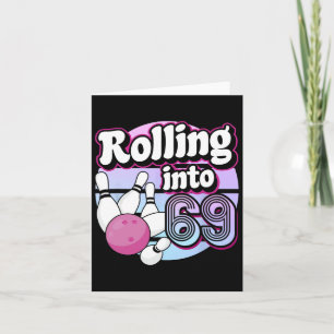 Tarjeta 69 Bowling 69 cumpleaños