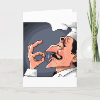 Tarjeta 6.º chef de cumpleaños
