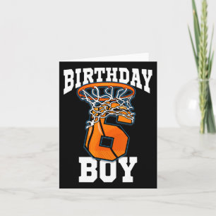 Tarjeta 6.º cumpleaños Bysketbyll Boy 6 años