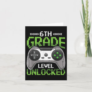Tarjeta 6.º Grado Desbloqueado De Nuevo Al Videojuego Esco