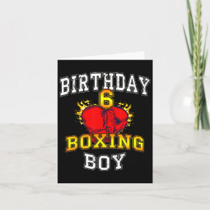 Tarjeta 6.º Nacimiento Camisa - Boxing Niño de 6 años
