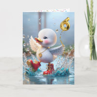 6.º Pato de cumpleaños bailando en un charco de ll