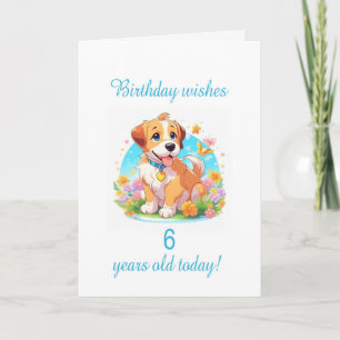 Tarjeta 6.º Perro Cachorro
