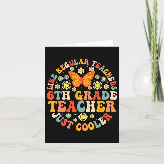 Tarjeta 6.º Profesor Como Un Maestro Normal Pero Mucho C (Anverso)