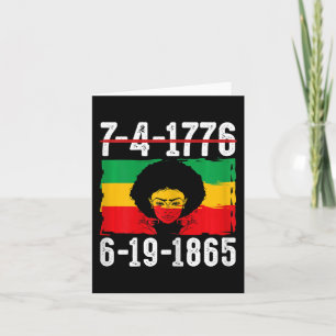 Tarjeta 6-19-1865 African American Black History Month 1