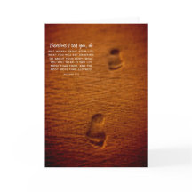 6:25 de Matthew de la arena de las huellas del