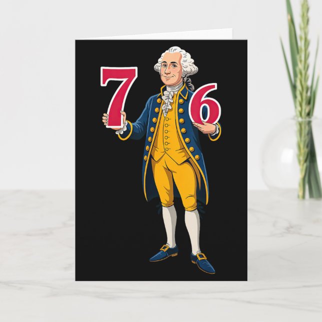 Tarjeta 6 7 7 6 George Washington Seis Siete  (Anverso)