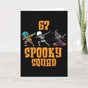 Tarjeta 6 7 Halloween 67 Meme Seis Siete 6 7 Equipo Espelu