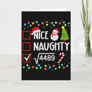 Tarjeta 6-7 Meme Bonito Malvado 67 Navidad Rotura Cerebral