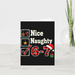 Tarjeta 6-7 Meme Bonito Travieso 67 Navidad Cerebro Podrid