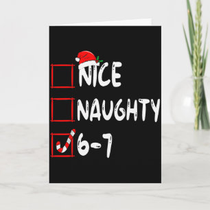 Tarjeta 6-7 Meme Bonito Travieso 67 Navidad Rotura Cerebra