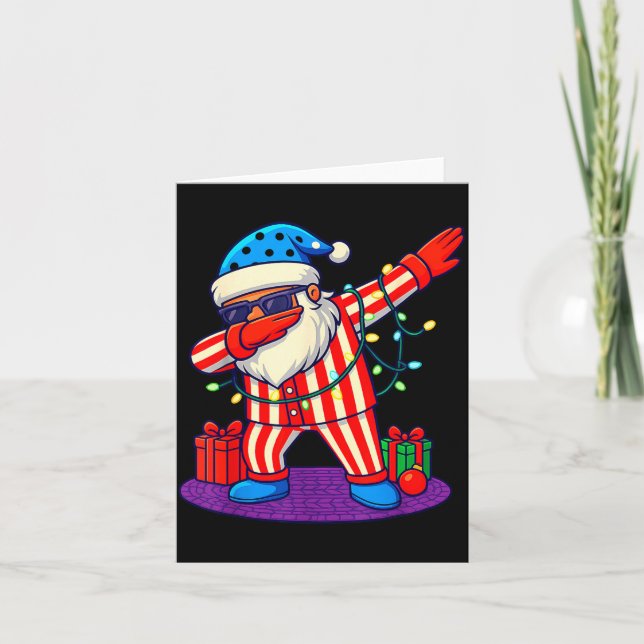 Tarjeta 6-7 Meme Santa Dab 67 Christmas Brain Rot Funny Bo (Anverso)