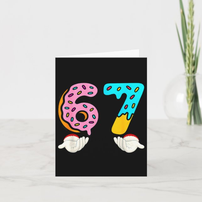 Tarjeta 6-7 Meme Shirts 67 Christmas Brain Rot Funny Boys  (Anverso)